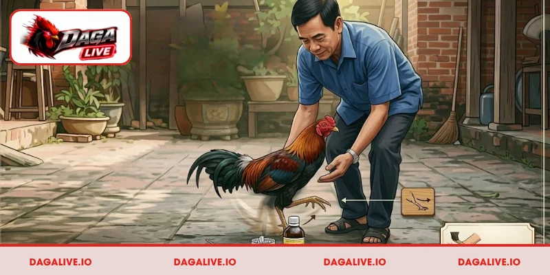 Các vấn đề cần quan tâm khi phục hồi gà chọi sau chiến đấu
