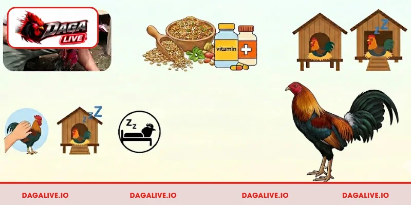 Hướng dẫn quy trình chăm sóc gà chọi sau khi đá