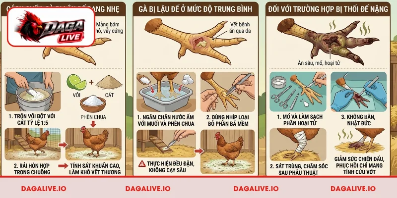 Những cách chữa gà bị lậu đế hiệu quả 2026