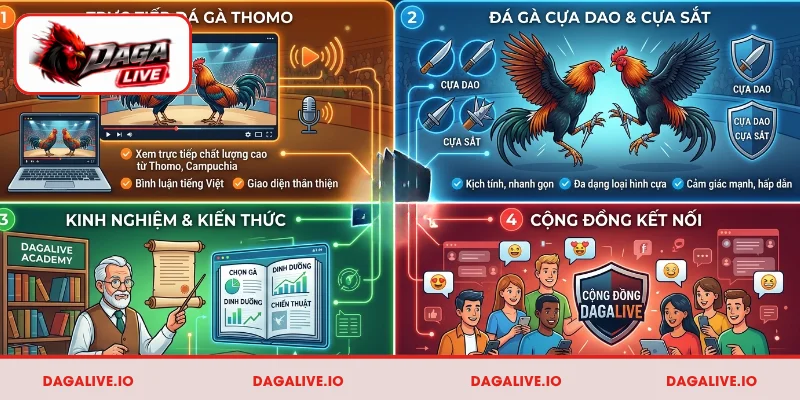 Những dịch vụ đặc sắc Dagalive cung cấp