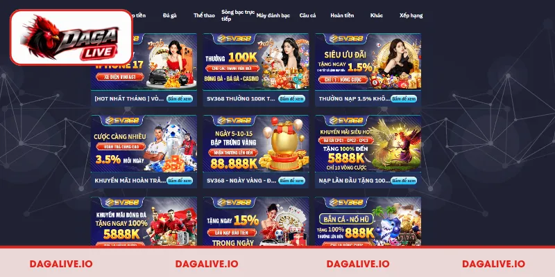Tổng hợp ưu đãi hot tại SV368 trong năm 2026